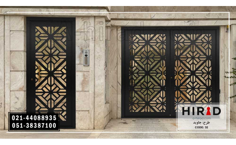 درب فلزی  با بازشوی ریلی کد2032 هیراد